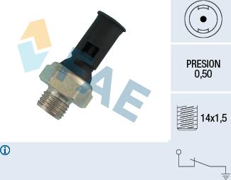 FAE 12390 - Sender Unit, oil pressure autospares.lv