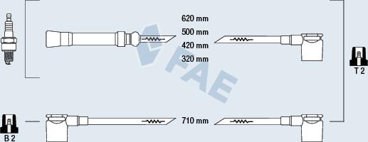 FAE 85440 - Ignition Cable Kit autospares.lv