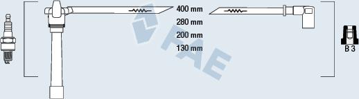 FAE 85647 - Ignition Cable Kit autospares.lv