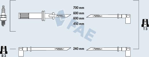 FAE 85610 - Ignition Cable Kit autospares.lv