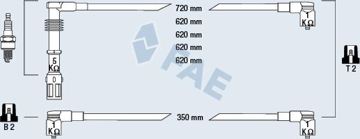 FAE 85680 - Ignition Cable Kit autospares.lv