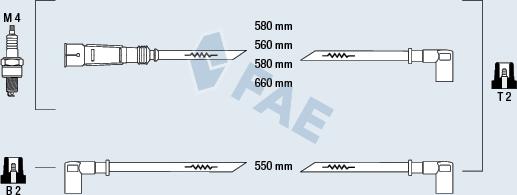 FAE 85020 - Ignition Cable Kit autospares.lv