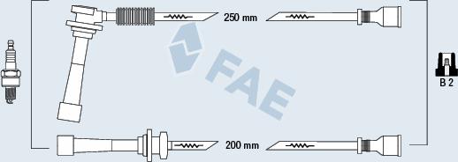 FAE 85145 - Ignition Cable Kit autospares.lv
