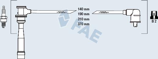 FAE 85116 - Ignition Cable Kit autospares.lv