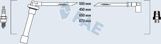 FAE 85821 - Ignition Cable Kit autospares.lv