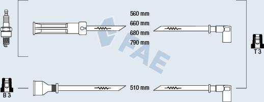 FAE 85350 - Ignition Cable Kit autospares.lv