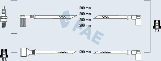 FAE 85370 - Ignition Cable Kit autospares.lv