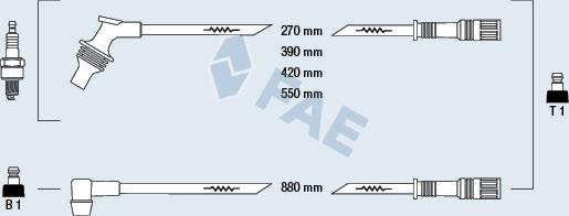 FAE 85260 - Ignition Cable Kit autospares.lv