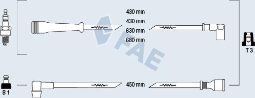 FAE 85220 - Ignition Cable Kit autospares.lv