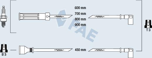 FAE 86030 - Ignition Cable Kit autospares.lv