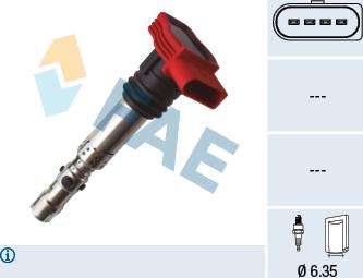 FAE 80446 - Ignition Coil autospares.lv