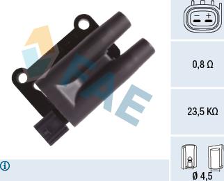 FAE 80399 - Ignition Coil autospares.lv