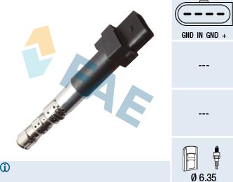 FAE 80323 - Ignition Coil autospares.lv