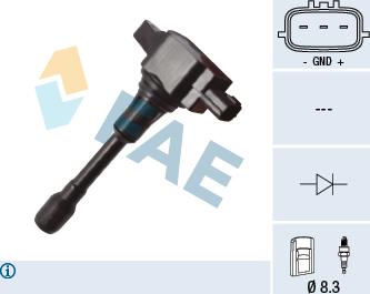 FAE 80375 - Ignition Coil autospares.lv