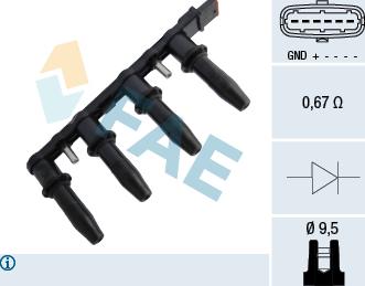 FAE 80291 - Ignition Coil autospares.lv