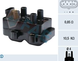 FAE 80222 - Ignition Coil autospares.lv