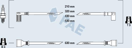 FAE 83900 - Ignition Cable Kit autospares.lv