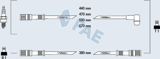 FAE 83490 - Ignition Cable Kit autospares.lv