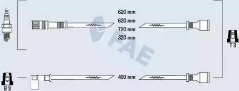 FAE 83460 - Ignition Cable Kit autospares.lv