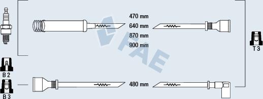 FAE 83550 - Ignition Cable Kit autospares.lv