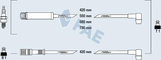 FAE 83560 - Ignition Cable Kit autospares.lv