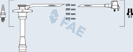 FAE 83588 - Ignition Cable Kit autospares.lv