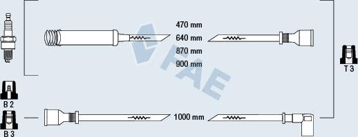 FAE 83530 - Ignition Cable Kit autospares.lv