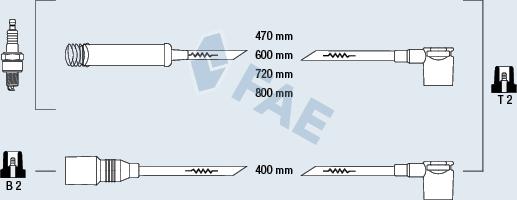 FAE 83570 - Ignition Cable Kit autospares.lv