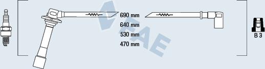 FAE 83641 - Ignition Cable Kit autospares.lv