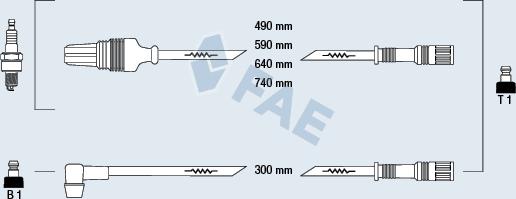 FAE 83650 - Ignition Cable Kit autospares.lv