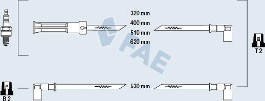 FAE 83080 - Ignition Cable Kit autospares.lv