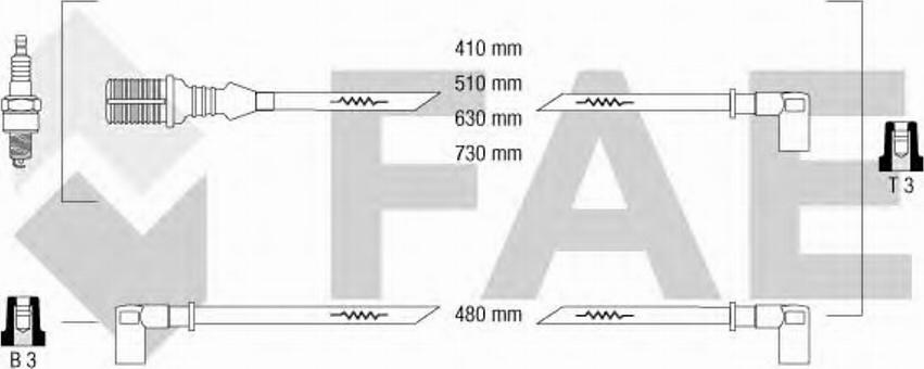 FAE 83150 - Ignition Cable Kit autospares.lv