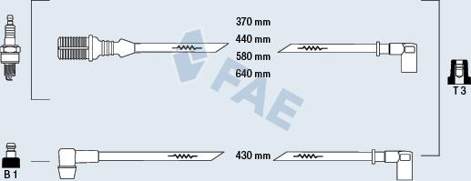 FAE 83160 - Ignition Cable Kit autospares.lv