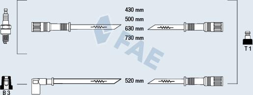 FAE 83890 - Ignition Cable Kit autospares.lv