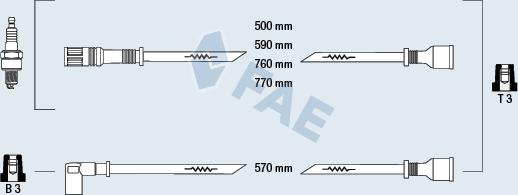 FAE 83390 - Ignition Cable Kit autospares.lv