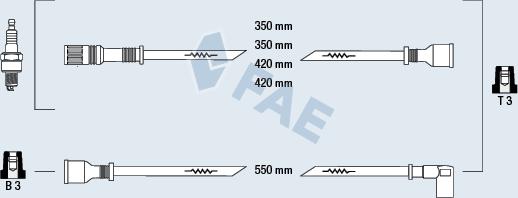 FAE 83210 - Ignition Cable Kit autospares.lv