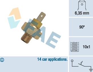 FAE 35345 - Sensor, coolant temperature autospares.lv