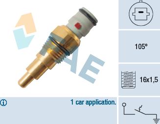 FAE 36580 - Temperature Switch, radiator / air conditioner fan autospares.lv