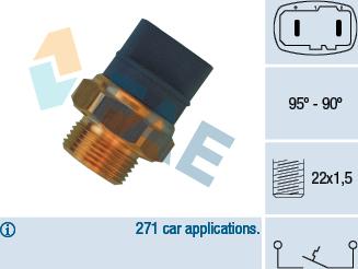 FAE 36370 - Temperature Switch, radiator / air conditioner fan autospares.lv