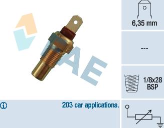 FAE 31570 - Sensor, coolant temperature autospares.lv