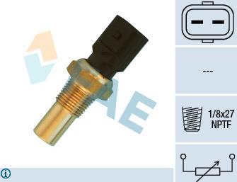 FAE 33540 - Sensor, coolant temperature autospares.lv