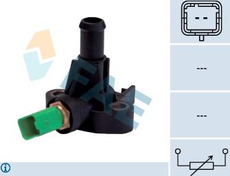 FAE 33850 - Sensor, coolant temperature autospares.lv