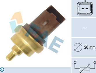 FAE 33708 - Sensor, coolant temperature autospares.lv