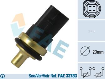 FAE 33781 - Sensor, coolant temperature autospares.lv