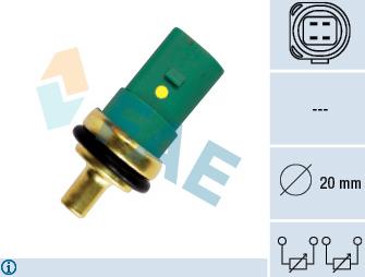 FAE 33783 - Sensor, coolant temperature autospares.lv