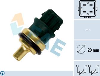 FAE 33782 - Sensor, coolant temperature autospares.lv