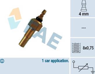 FAE 32140 - Sensor, coolant temperature autospares.lv