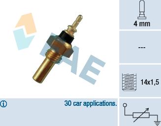 FAE 32330 - Sensor, coolant temperature autospares.lv