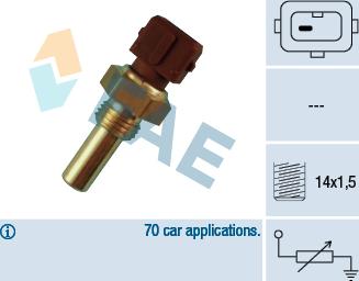 FAE 32270 - Sensor, coolant temperature autospares.lv