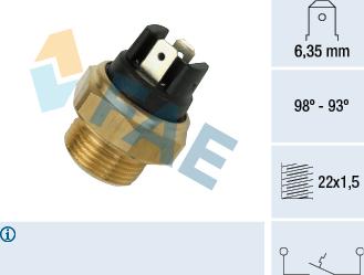 FAE 37400 - Temperature Switch, radiator / air conditioner fan autospares.lv